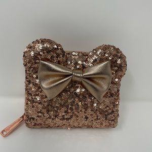 Loungefly Rose Gold Disney wallet